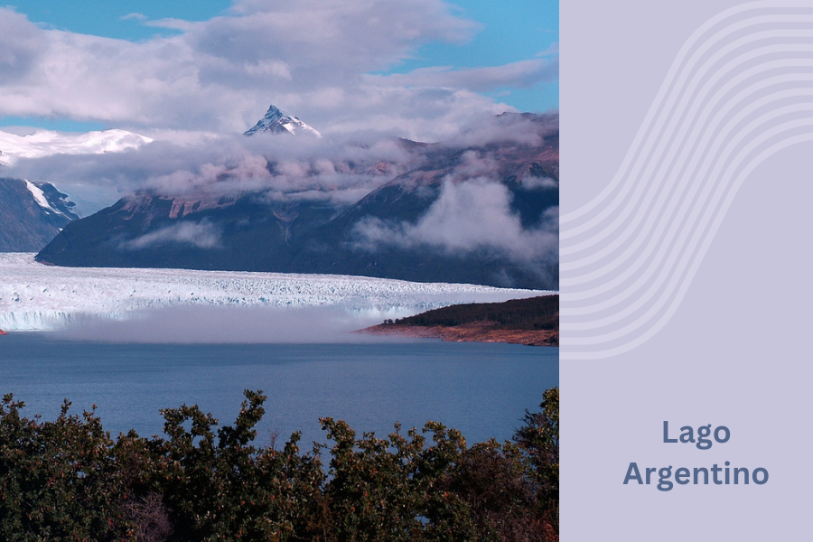 Lago Argentino: freshwater lake of Patagonian glaciers