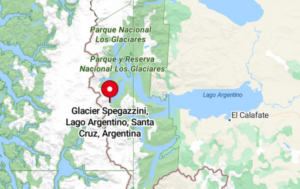 Mapa Glaciar Spegazzini