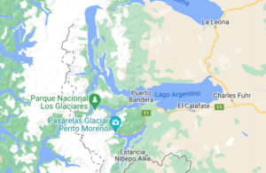 Mapa Lago Argentino