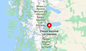 Mapa Parque Nacional los Glaciares